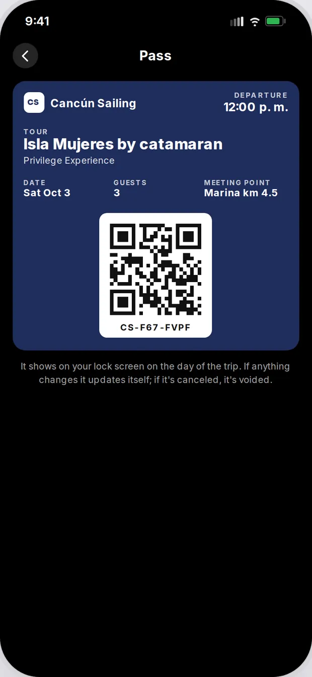 Pass in Apple Wallet