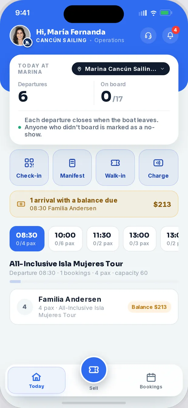 See who's on each departure