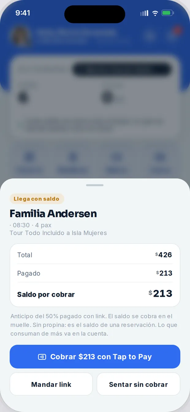 Cobra el saldo pendiente