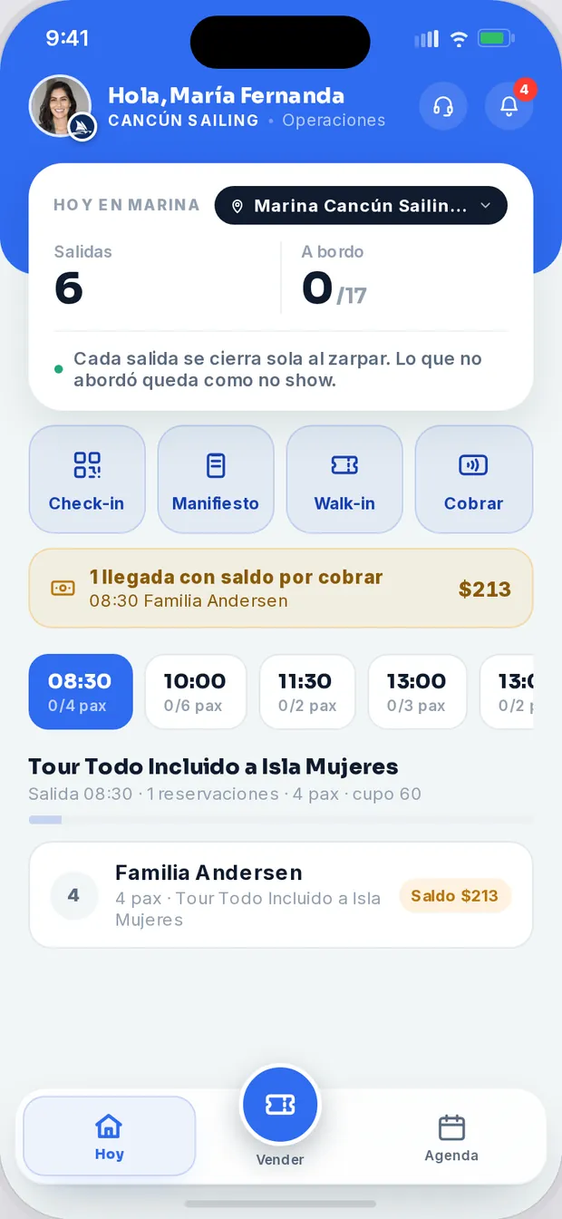 Ve quién llega a cada salida